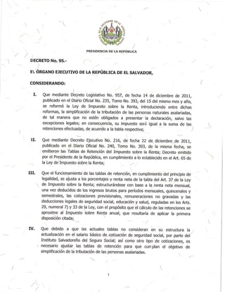 Tablas de retencion de renta 2016