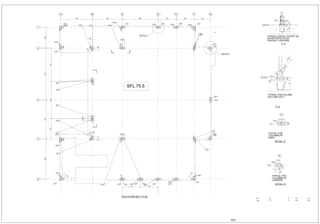 120
190
370
370
10
14
20
20
HD2
HD1
2529
SFL.75.5
HD/1
HD/1
B
B
1
2
3
4
5
GFEDCBA
C21A23
HOLD DOWN BOLT PLAN
HD/1
HD/2
HD/2
HD/2
HD/1 E19
A19
A22
A21
C23
HD/1
F19
HD/1
HD/2 HD/2
HD/2
HD/1
HD/1
A A
B19
B23
B21
F20
HD/1
HD/1
HD/1
HD/2
HD/2
E20
C19
C22
D20
B20
C20
DETAIL B
DETAIL A
HD/1 HD/1
HD/1
HD/2
HD/2
D20 D20 D19
D22
A20
HD/1
SFL.75.5
C
TYPICAL FOR ALL EXCEPT AS
NOTED REFER PLAN
FOR BOLT CENTERS
B22
A - A
HD/1
SFL.75.5
TYPICAL FOR COLUMN
23C2 AND 23C3
E15
B - B
HD/1
TYPICAL FOR
COLUMNS AT
SIDES
D
1
DETAIL- A
HD/2
TYPICAL FOR
COLUMNS AT
CORNERS
G
2
DETAIL- B
 