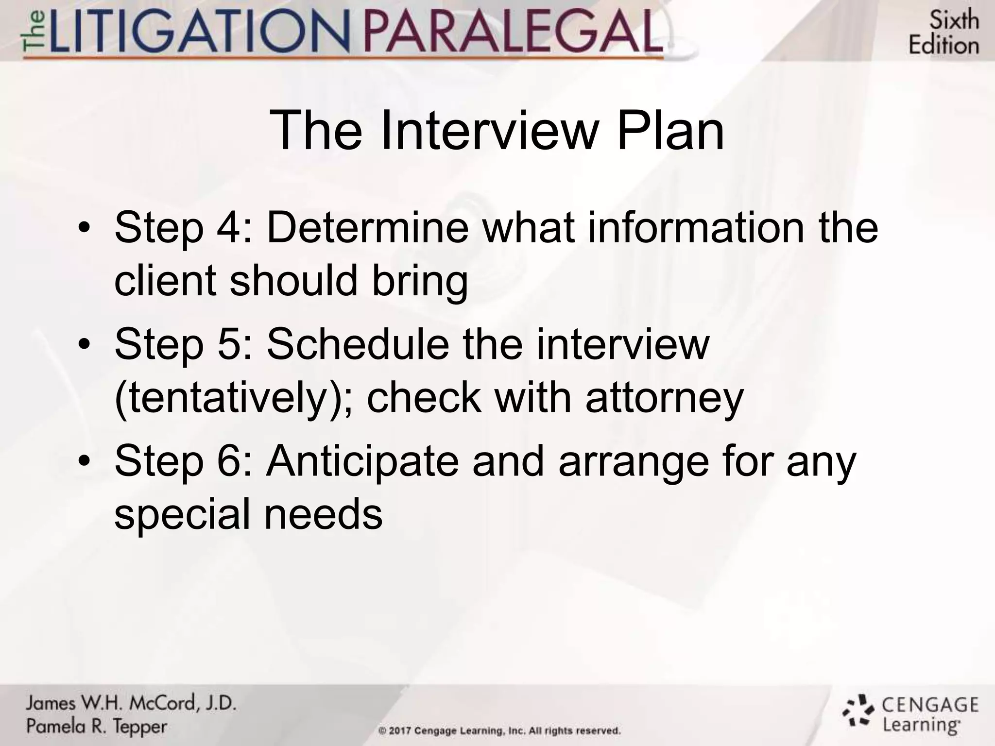Paralegal Power Break: Client Interview Techniques | PPT