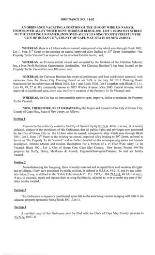 Ocean City Council agenda Feb. 13, 2014