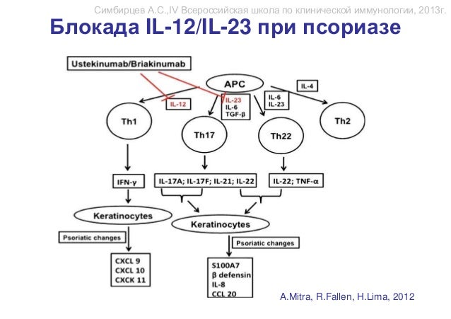 Псориаз - лечение антицитокиновая терапия