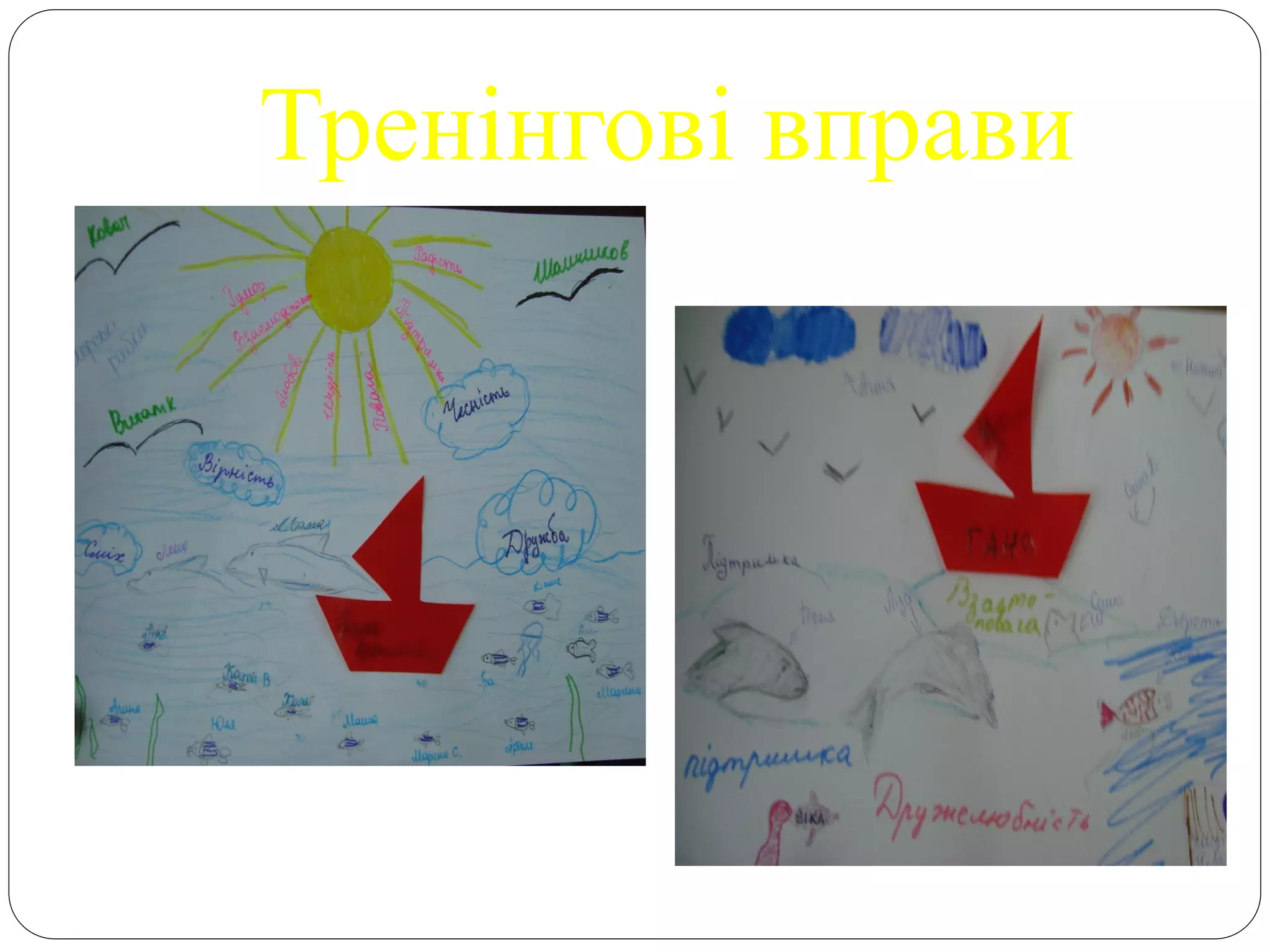 Тренінгові вправи
 