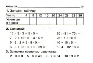 проверялочка. математика. 2 класс