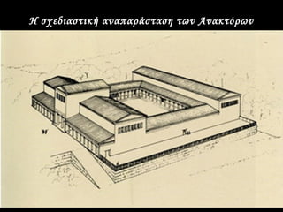 Η σχεδιαστική αναπαράσταση των Ανακτόρων
 
