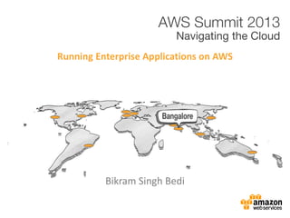 Bikram Singh Bedi
Running Enterprise Applications on AWS
 