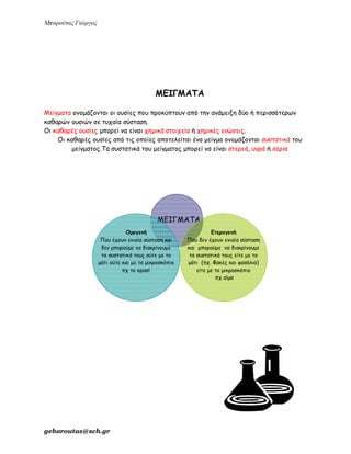 ενότητα 2η (μίγματα)