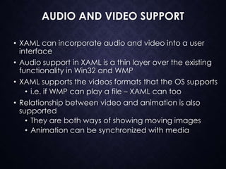 Xaml Camera xaml overview | PPTX