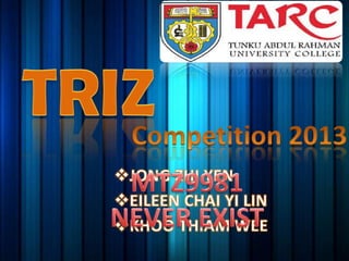 TRIZ Competiton 2013 (Part 2)