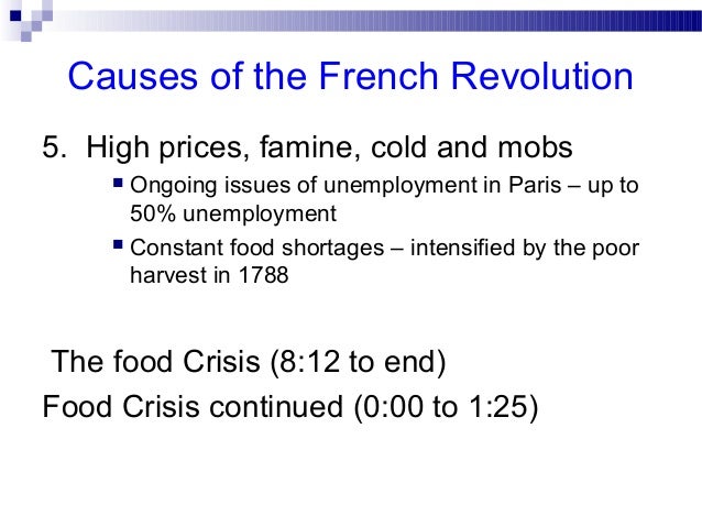 5 causes of the french revolution