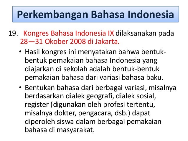 sejarah bahasa indonesia