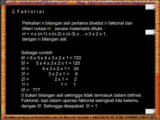 Cara Mencari Nilai Faktorial Dan Contoh Soalnya