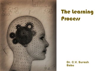 The Learning
Process
Dr. C.V. Suresh
Babu
 