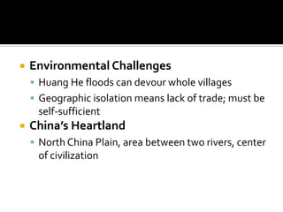 2.4 River Dynasties in China