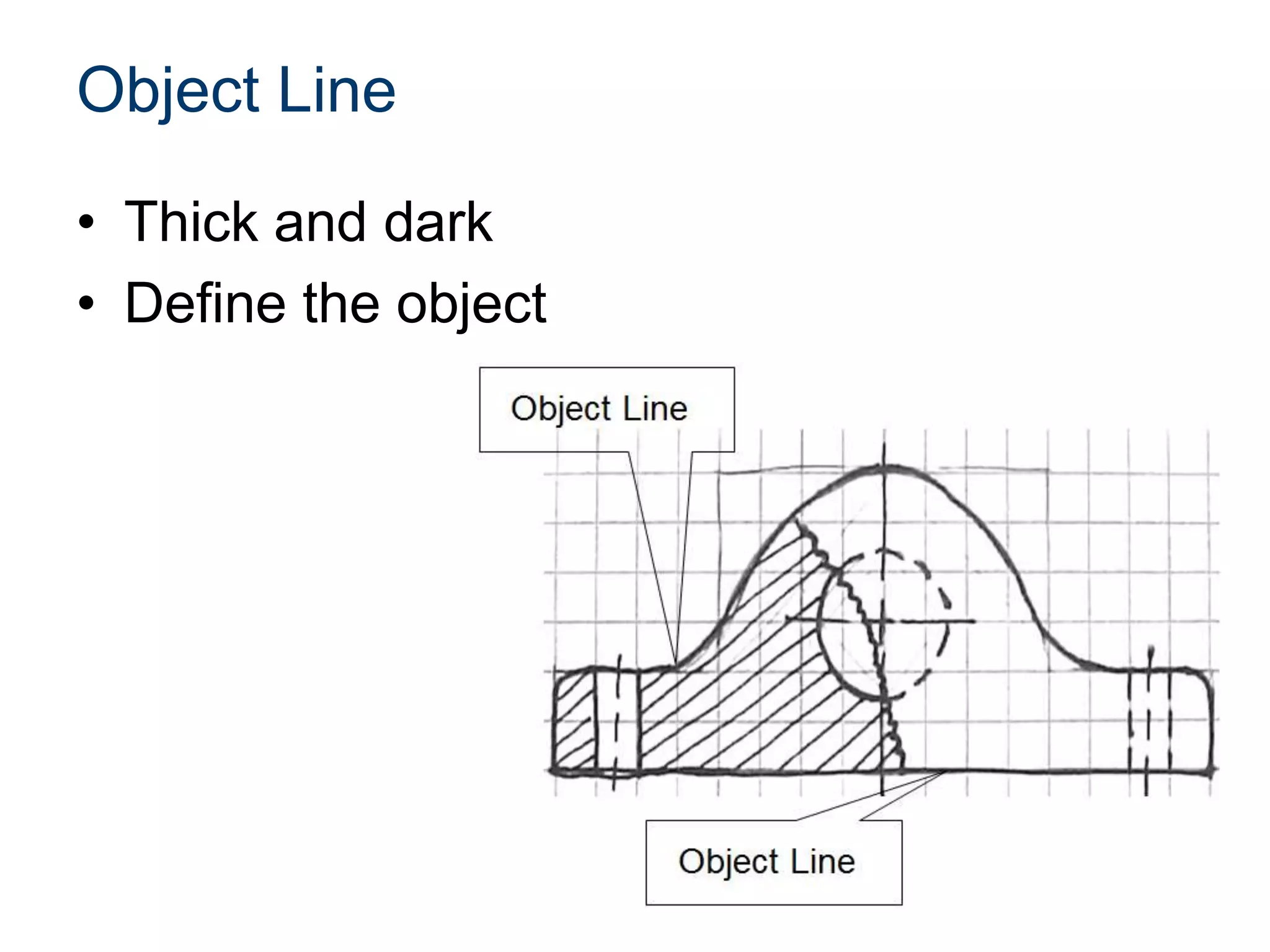 Object Line
• Thick and dark
• Define the object
 