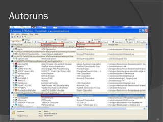 Autoruns

39

 
