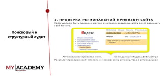Поисковый и
структурный аудит

 