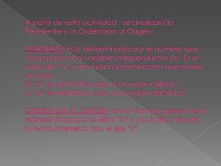 Función Lineal - Matemática