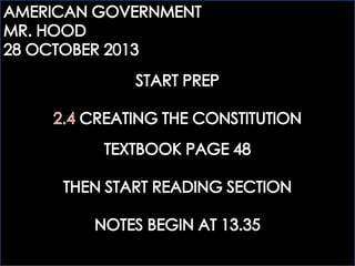 ECOGOV: 2.4 CREATING THE CONSTITUTION