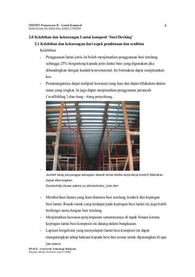 Kelebihan Dan Kekurangan Lantai Komposit