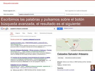 Escribimos las palabras y pulsamos sobre el botón
búsqueda avanzada, el resultado es el siguiente:

 