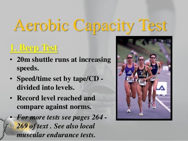 does the beep test measure cardiovascular endurance