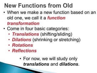 2.5 function transformations | PPT