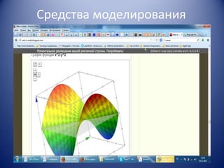 Средства моделирования

 