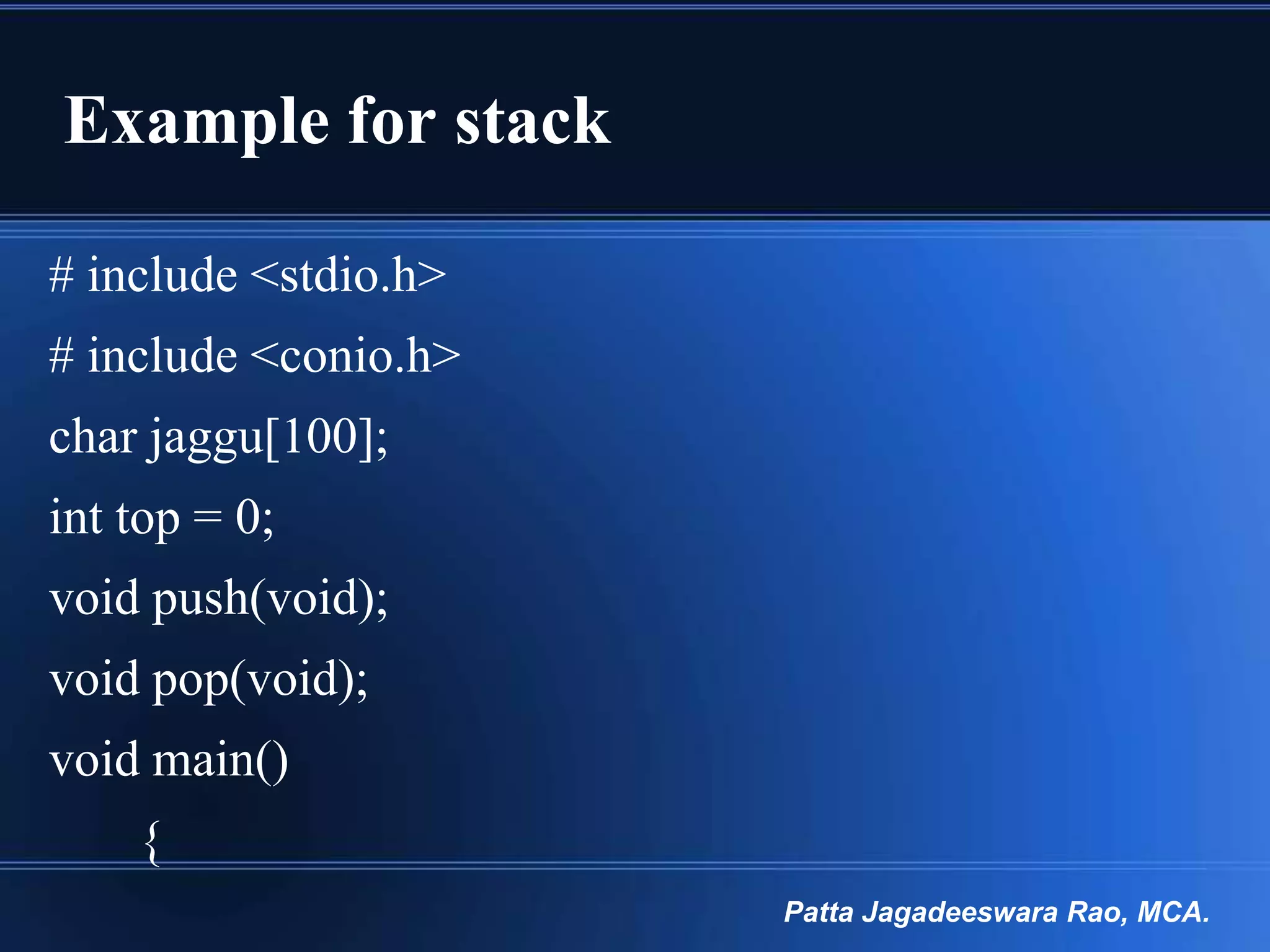 data structure, stack, stack data structure | PPT