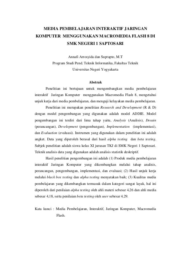 2. jurnal (media pembelajaran interaktif jaringan komputer)
