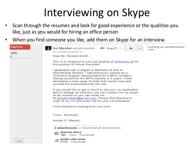 virtual assistant resume
