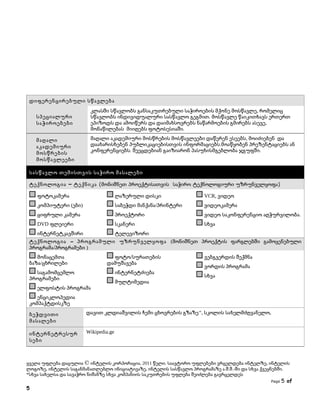 დიფერენცირებული სწავლება
სპეციალური
საჭიროებები
მაღალი
აკადემიური
მოსწრების
მოსწავლეები

კლასში სწავლობს განსაკუთრებული საჭიროების მქონე მოსწავლე, რომელიც
სწავლობს ინდივიდუალური სასწავლო გეგმით. მოსწავლე წაიკითხავს ერთერთ
ეპიზოდს და ამოიწერს და დაიმახსოვრებს ნაწარმოების გმირებს ასევე,
მონაწილებას მიიღებს ფოტოსესიაში.
მაღალი აკადემიური მოსწრების მოსწავლეები დაწერენ ესეებს, მოიძიებენ და
დაახარისხებენ პუბლიკაციებისთვის ინფორმაციებს.მოაწყობენ პრეზენტაციებს ან
კონფერენციებს. შეეცდებიან გაიზიარონ პასუხისმგებლობა ჯგუფში.

სასწავლო თემისთვის საჭირო მასალები
ტექნოლოგია – ტექნიკა (მონიშნეთ პროექტისათვის საჭირო ტექნოლოგიური უზრუნველყოფა)
ფოტოკამერა

ლაზერული დისკი

VCR, ვიდეო

კომპიუტერი (ები)

საბეჭდი მანქანა/პრინტერი

ვიდეოკამერა

ციფრული კამერა

პროექტორი

ვიდეო საკონფერენციო აღჭურვილობა.

DVD ფლეიერი

სკანერი

სხვა      

ინტერნეტკავშირი

ტელევიზორი

ტექნოლოგია – პროგრამული უზრუნველყოფა (მონიშნეთ პროექტის ფარგლებში გამოყენებული
პროგრამა/პროგრამები )
მონაცემთა
ბაზა/ცხრილები

ფოტო/სურათების
დამუშავება

საგამომცემლო
პროგრამები

ინტერნეტძიება

ელფოსტის პროგრამა

მულტიმედია

ვებგვერდის შექმნა
ვორდის პროგრამა
სხვა      

ენციკლოპედია
კომპაქტდისკზე
ბეჭდვითი
მასალები

დავით კლდიაშვილის ჩემი ცხოვრების გზაზე“, სკოლის სახელმძღვანელო,

ინტერნეტრესურ
სები

Wikipedia.ge

ყველა უფლება დაცულია © ინტელის კორპორაცია, 2011 წელი. საავტორო უფლებები ვრცელდება ინტელზე, ინტელის
ლოგოზე, ინტელის საგანმანათლებლო ინიციატივაზე, ინტელის სასწავლო პროგრამაზე ა.შ.შ.-ში და სხვა ქვეყნებში.
*სხვა სახელსა და სავაჭრო ნიშანზე სხვა კომპანიის საკუთრების უფლება შეიძლება გავრცელდეს
Page

5

5 of

 