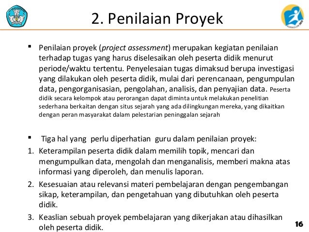 Contoh penilaian autentik Contoh penilaian autentik