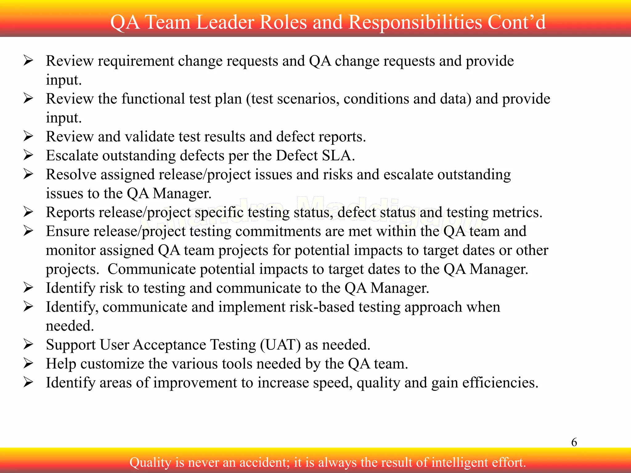 2. Softare QA roles and responsibilities | PDF
