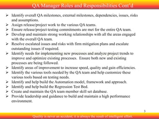 2. Softare QA roles and responsibilities | PDF