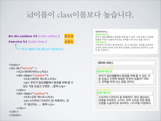 div class=menu
a href=http://test.com공감각 마케팅/a
a href=http://test.com무의식 소비/a
a href=http://test.com디지털 치매증후군/a
/div

가상선택자의 구체성이 같기 때문에
아래코드가 우선하여 :hover, :active가
적용되지 않는다.

방문전

.menu a:active {color:blue;}

010

.menu a:visited {color:red;}

010

공감각 마케팅 무의식 소비 디지털 치매증후군

마우스오버

공감각 마케팅 무의식 소비 디지털 치매증후군
공감각 마케팅 무의식 소비 디지털 치매증후군

010

.menu a:link {color:lime;}

방문후

마우스클릭

.menu a:hover {color:yellow} 0 1 0

공감각 마케팅 무의식 소비 디지털 치매증후군

.menu a:link {color:lime;}

010

.menu a:visited {color:red;}

010

.menu a:hover {color:yellow} 0 1 0
.menu a:active {color:blue;}

방문전

공감각 마케팅 무의식 소비 디지털 치매증후군

방문후

공감각 마케팅 무의식 소비 디지털 치매증후군

010
마우스오버

공감각 마케팅 무의식 소비 디지털 치매증후군

마우스클릭

공감각 마케팅 무의식 소비 디지털 치매증후군

순서를 바꾸어 모두 작동하게 만든다.

 