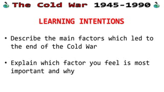 Bær tilnærmelse Intim Changing Cold War Relations - reasons the cold war ended