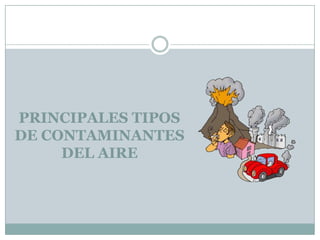 PRINCIPALES TIPOS
DE CONTAMINANTES
DEL AIRE

 