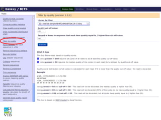 Technical contamination
Our goal is to define DE expression, for this we
need to assign reads with a high confidence to the
correct genomic location.
Removal of low quality read parts: they have a
higher chance to contain errors, and cause noise in
our read counts.

 