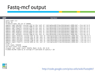 Fastq-mcf output

http://code.google.com/p/ea-utils/wiki/FastqMcf

 