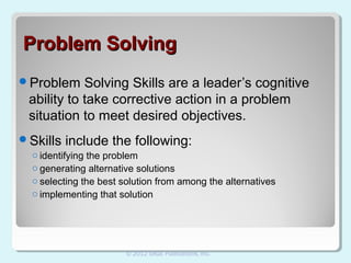 2.4.14 lecture ppt leadership skills | PPT