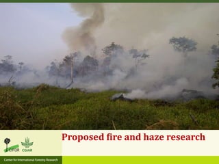 Proposed fire and haze research

 
