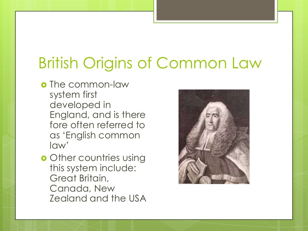 2.1 sources of law british common law