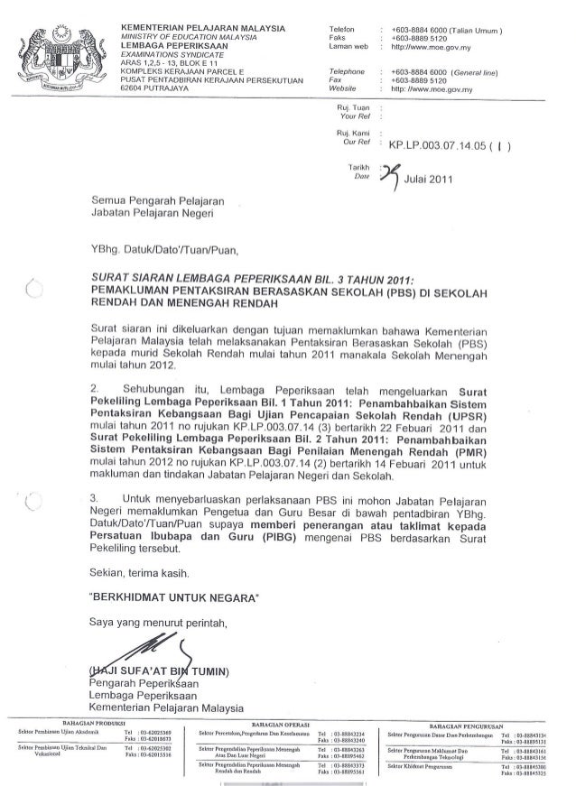 Contoh Surat Pemberhentian Kgmb