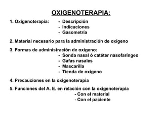 13. oxigenoterapia | PPT | Lung and Respiratory Health | Diseases and ...