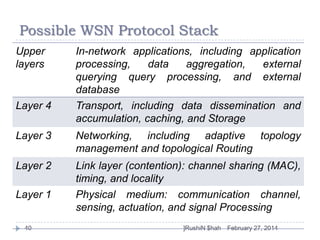 Basics of Wireless sensor networks | PPTX