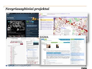 Nevyriausybiniai projektai

OPEN DATASUPPORT

35

 