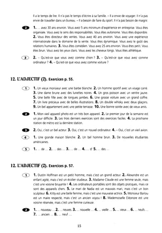 2.1   grammaire progressive du français - intermediare (corrigés)