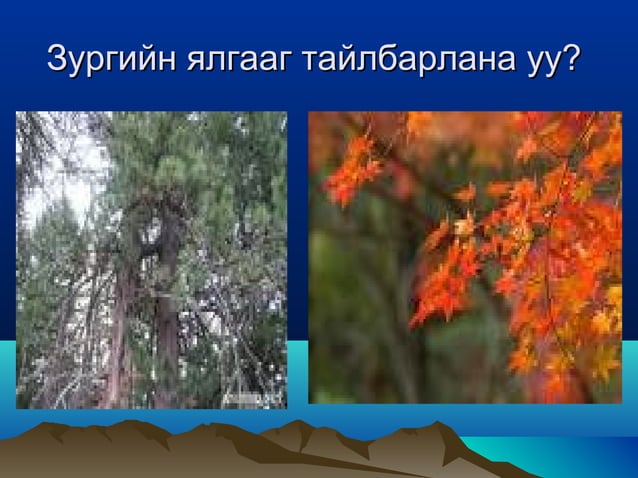 Монгол орны байгалийн бүс