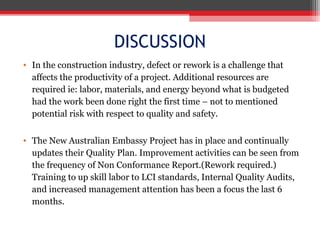 rework in construction: causes, costs, and prevention... Rework Reduction in Construction Project | PPT