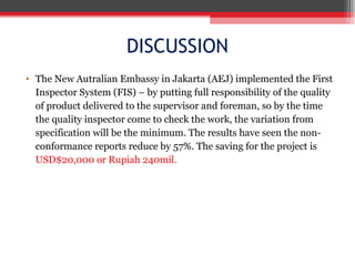 Quality Reduce Rework Rework Reduction in Construction Project | PPT